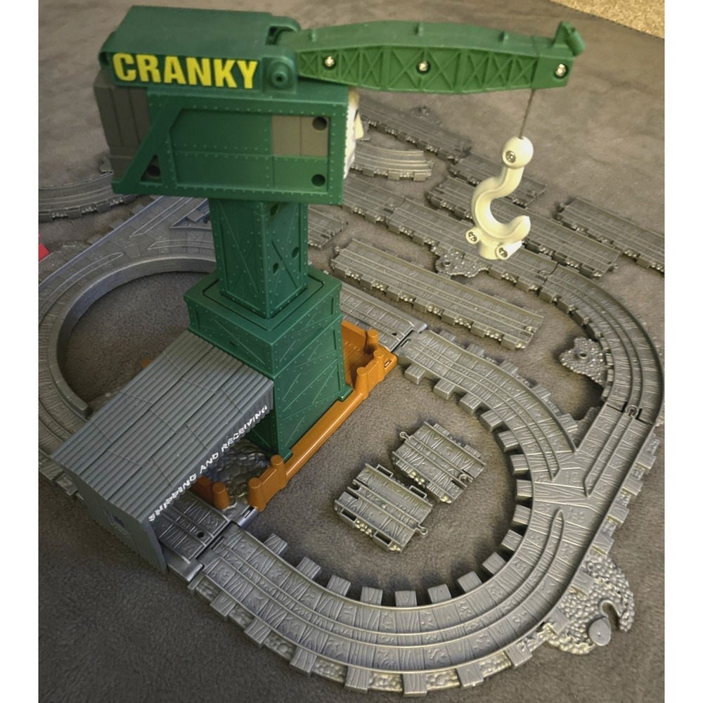 THOMAS & FRIENDS Take-N- Play CRANKY at the Docks Crane Train PLAYSET etc 2009